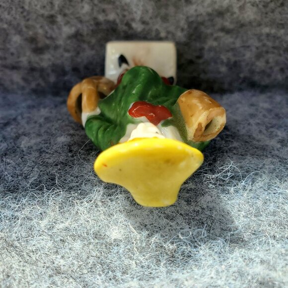 Made In Occupied Japan Porcelain Figurine Child Carrying Bucket Flower Frog - Picture 6 of 8